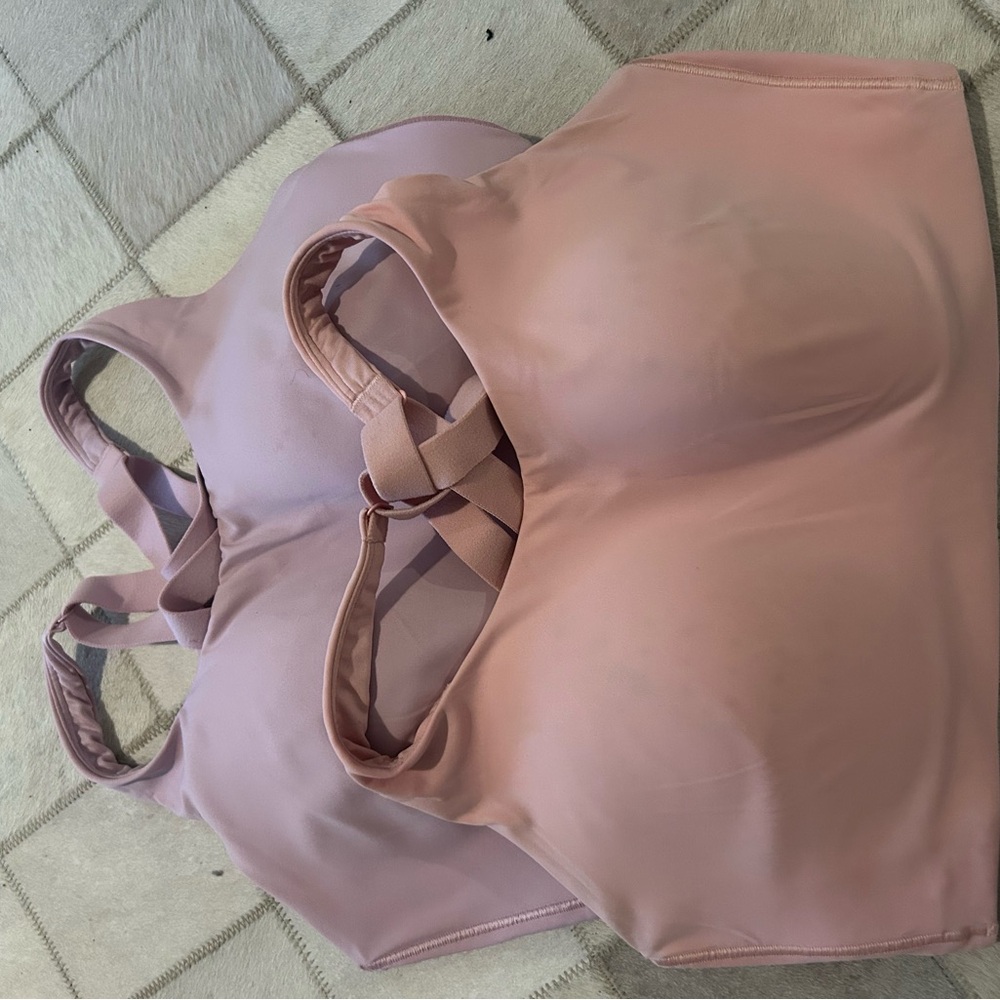 Pink and Purple Sports Bras